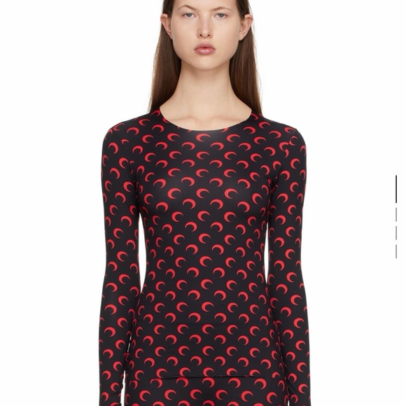 Tops - Marine Serre  Moon long Sleeve Top